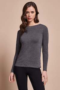 EGi Collections - Modal Cashmere Long Sleeve Lurex Top