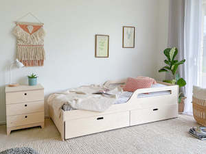 Modern bed with cutouts PLY