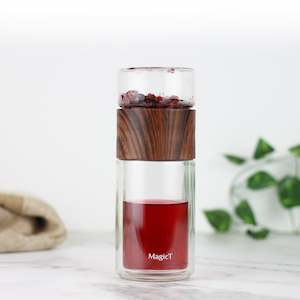 Teaware And Accessories: Magic Infuser Flask (Wood Look)