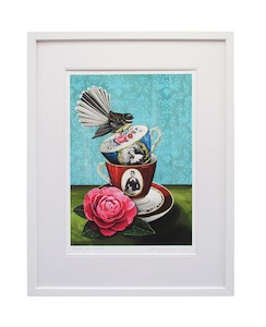 “Deeds not Words” Framed Giclee by Angie Dennis