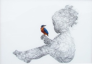 ” The Gift ” (Kingfisher) Original by Lisa Grennell