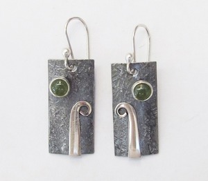 “Koru Pounamu” Earrings by Bob Wyber