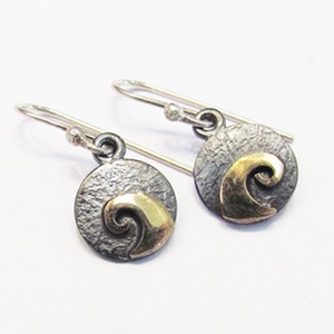 “Koru” Earrings by Bob Wyber