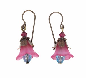 Homewares: Vintage Flower Earrings by Marcella Freeman