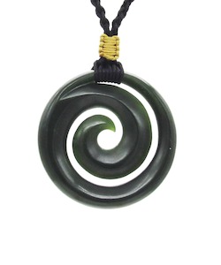 “Koru” Pounamu Pendant by Jen’s Stones