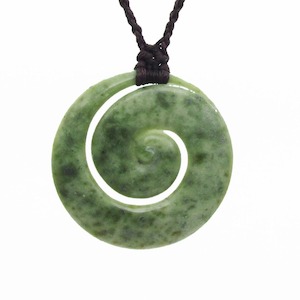 “Koru” Pounamu Pendant by Jen’s Stones