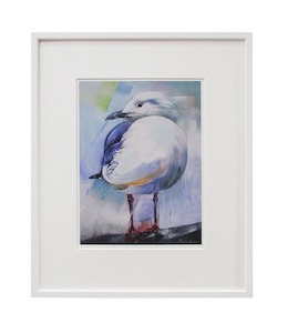 “Portrait of a Gull” framed limited Edition Print by Sheila Brown