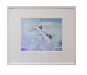 “Side by Side” framed limited edition print by Sheila Brown