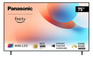 Panasonic 75" W95 4K Mini LED Fire OS Smart TV