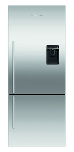 Fisher & Paykel 413L Ice & Water Bottom Mount Refrigerator Stainless Ste…