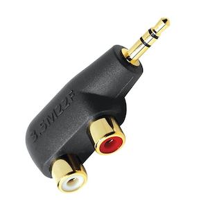 AUDIOQUEST Hard Mini Splitter. Male 3.5mm To 2x Female RCA