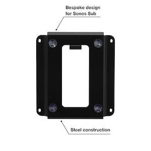 Flexson Wall Mount for Sonos Sub, Black, Each