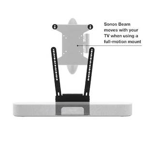 Flexson TV Mount Attachment Beam, Black, Each