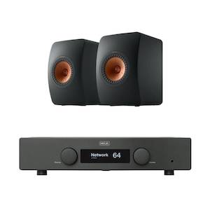 Hegel H120 Integrated Amplifier + KEF LS50 Meta Bookshelf Speakers