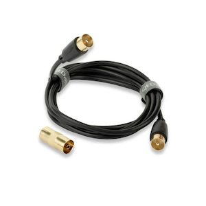 QED CONNECT Aerial Cable (Includes F-F Adaptor)