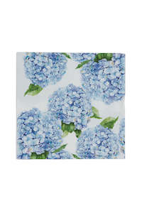 Hydrangea 3 Ply Napkins 20pk - Blue