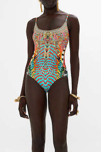 CAMILLA - Scoop Neck One Piece Desert Visions