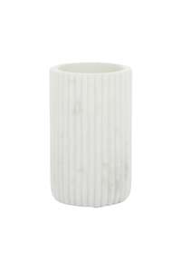 Vases: Alabaster Fluted Marble Vessel