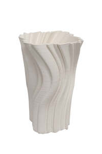 Porcelain Ripple Vase