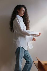 Womenswear: Jimmy Shirt in White Cotton