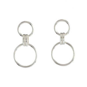 Aurelium Link Drop Earrings - Silver