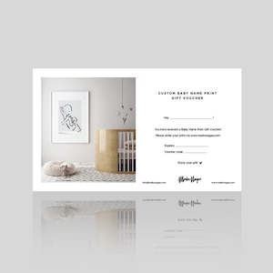 Internet only: Custom Baby Name Print Voucher - digital