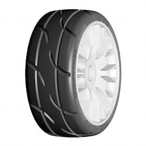 Hobby equipment and supply: GRP 1/8 GT Rubber Tire Revo XM5 White