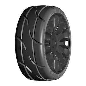 Hobby equipment and supply: GRP 1/8 GT Rubber Tire Revo XM3 Black