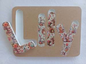 Personalised Name Puzzle - Made to order - Lily Design.