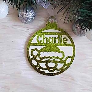 Santa Christmas Decoration - Personalised in any name