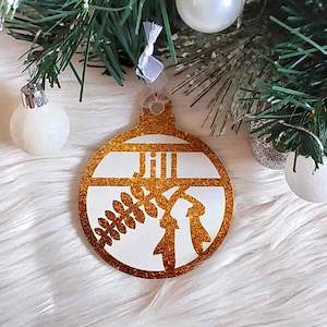 Kowhai Christmas Decoration - Personalised in any name