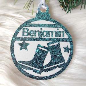 Gumboots Christmas Decoration - Personalised in any name