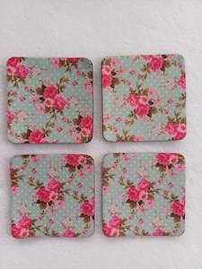 Floral  Rubber Coasters