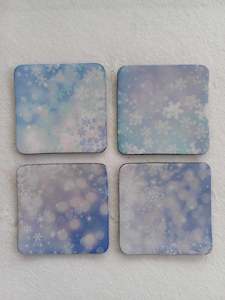 Snowflake Rubber Coasters