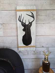 Stag themed - Rustic wall art