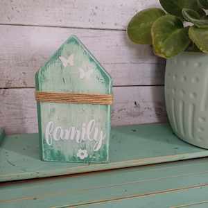 5 Wall Art Clearance: Miniature block house - family