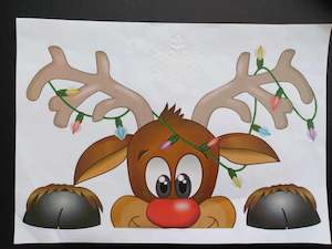 Reindeer  -Window Cling.