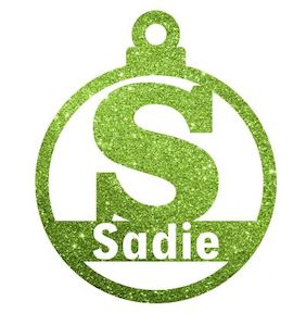 Christmas Monogram Decorations Made To Order: Letter S Christmas Decoration - Personalised in any name