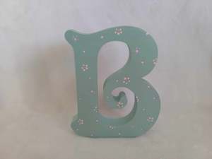 Painted Shapes Clearance Discontinued Lines: B - Single Letter Free standing.