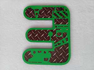 Painted Shapes Clearance Discontinued Lines: E- Single Letter