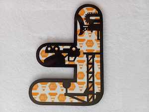 Painted Shapes Clearance Discontinued Lines: F - Single Letter