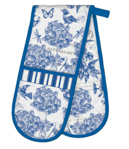 Michel Design Works Indigo Cotton Double Oven Gloves