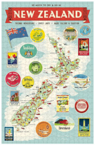 Cavallini & Co - NZ Map 500 Piece