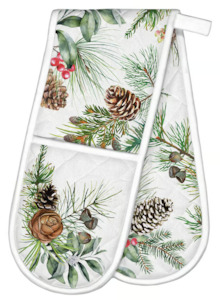 Michel Design Works White Spruce Double Oven Gloves