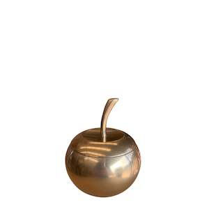 Decorative Objects: Gold Apple with Storage