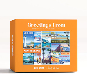 New Zealand Designed - Greetings From 1000 Piece Puzzle