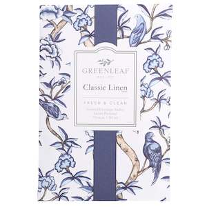 Greenleaf Scented Sachet - Classic Linen