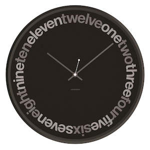 Jonsson "TEXT" Wall Clock