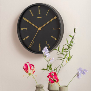 Karlsson Belle Black Wall Clock