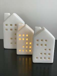 Mothers Day Gifts: Porcelain Tea Light Houses